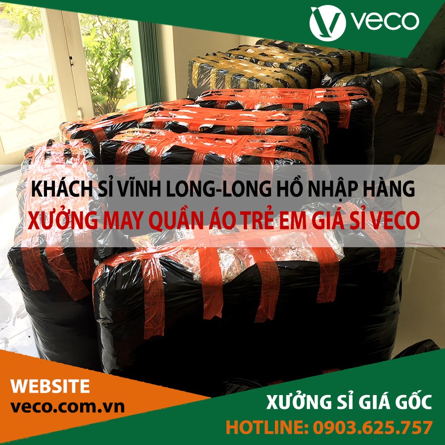 VECO-Xưởng may quần áo trẻ em giá sỉ tại Vĩnh Long